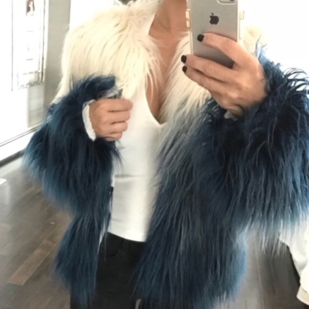 Faux Long Hair Jacket